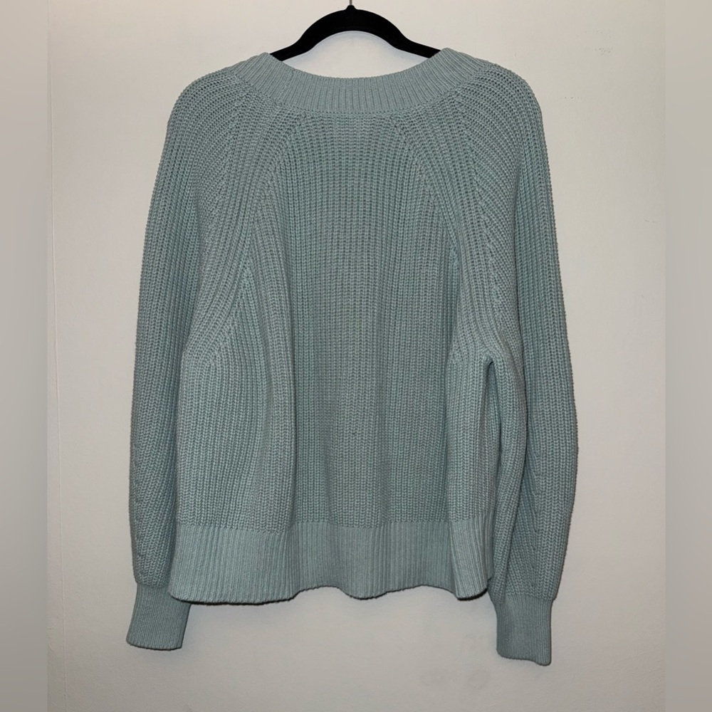 NWT A NEW DAY women’s green Blue button front cardigan sweater XXL ✨ - Picture 4 of 6